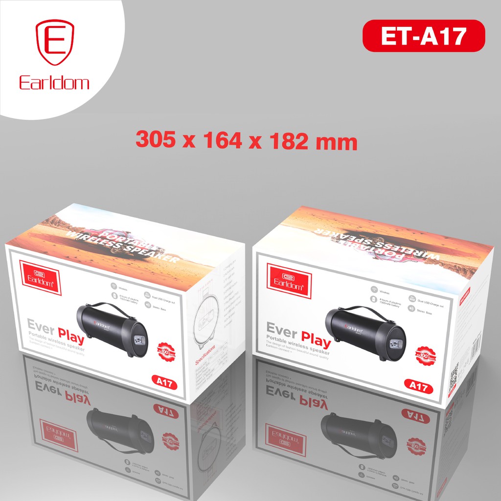 Loa Bluetooth Earldom ET-A17 pin 1800mAh