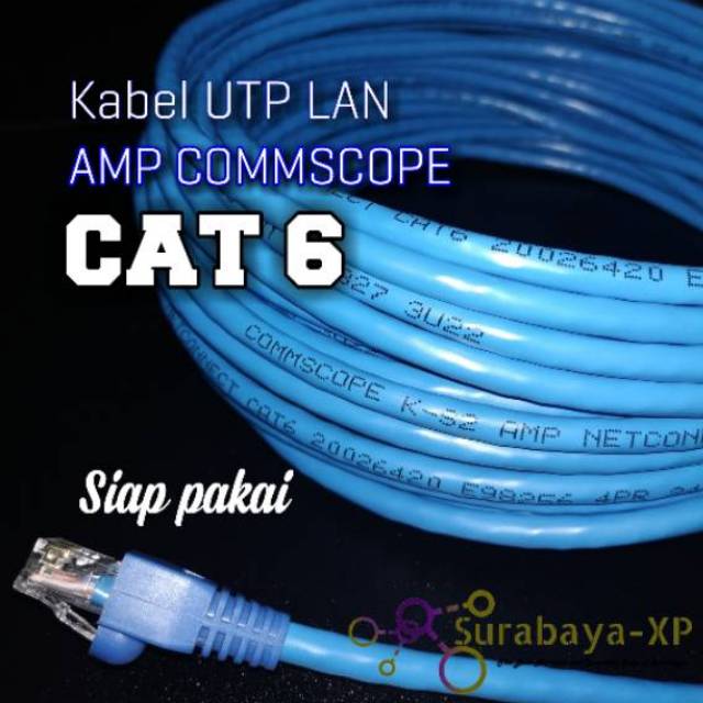 Dây Cáp 15m Utp Amp Commscope Cat6 15 M 15m Cat 6 Rj45 Cat6