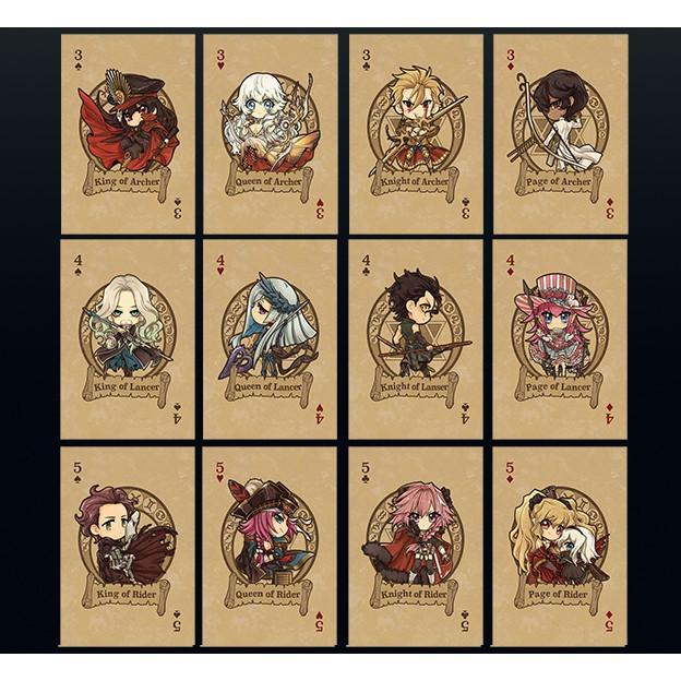 Bộ bài tây Tarot Fate/Journey / FGO / Fate Grand Order  Tsuper