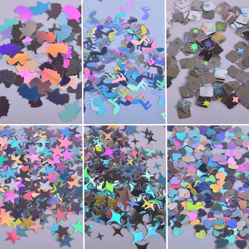 Set 12 Hộp Sequin Lấp Lánh Dùng Để Trang Trí Móng Nghệ Thuật