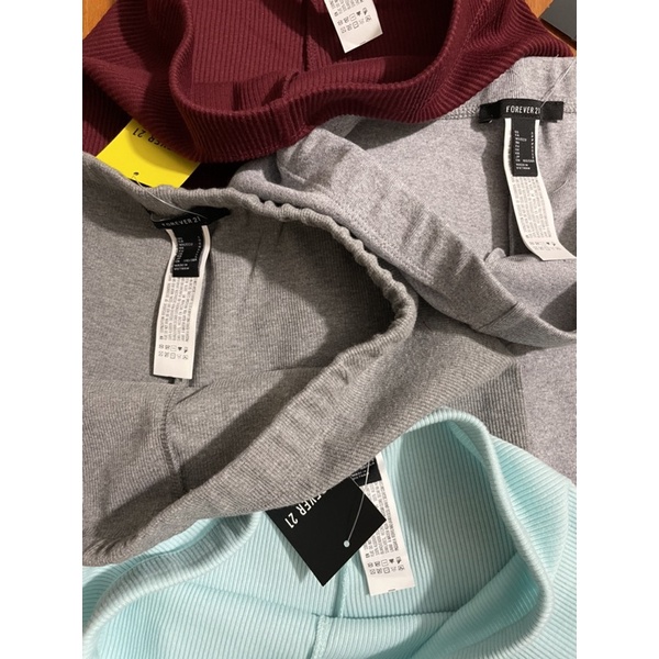 Quần short ôm đủ màu / da beo biker hiệu F21