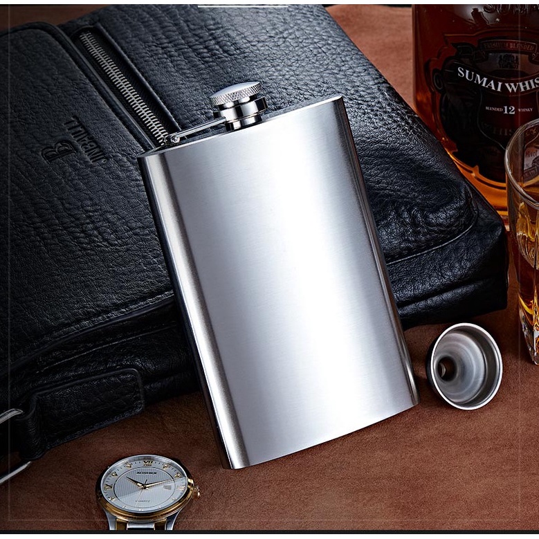 Bình đựng rươu inox mini dung tích 255ml (9oz) Hip Flask