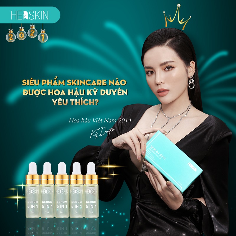 Bộ 5 Chai Serum 5in1 Tái Sinh Làn Da, Căng Bóng, Trắng Sáng Tự Nhiên Herskin (5*7ml)