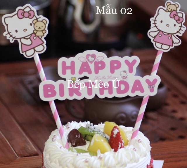 Que cắm trang trí bánh kem nhiều mẫu