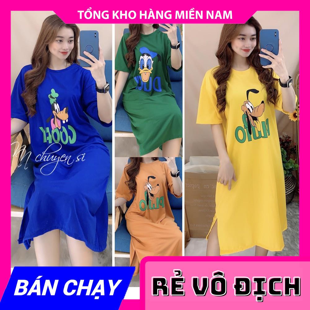 ĐẦM THUN SUÔNG PHOM RỘNG IN HÌNH TP95 ⚡HÀNG ĐẸP⚡ẢNH THẬT⚡ ĐẦM NỮ ⚡ ĐẦM PHOM TO ⚡ ĐẦM BẦU