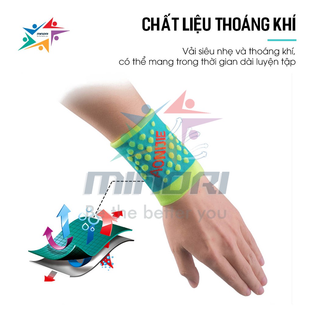 Băng Chặn Mồ Hôi Tay, Đeo Cổ Tay Thể Thao Aonijie E4098