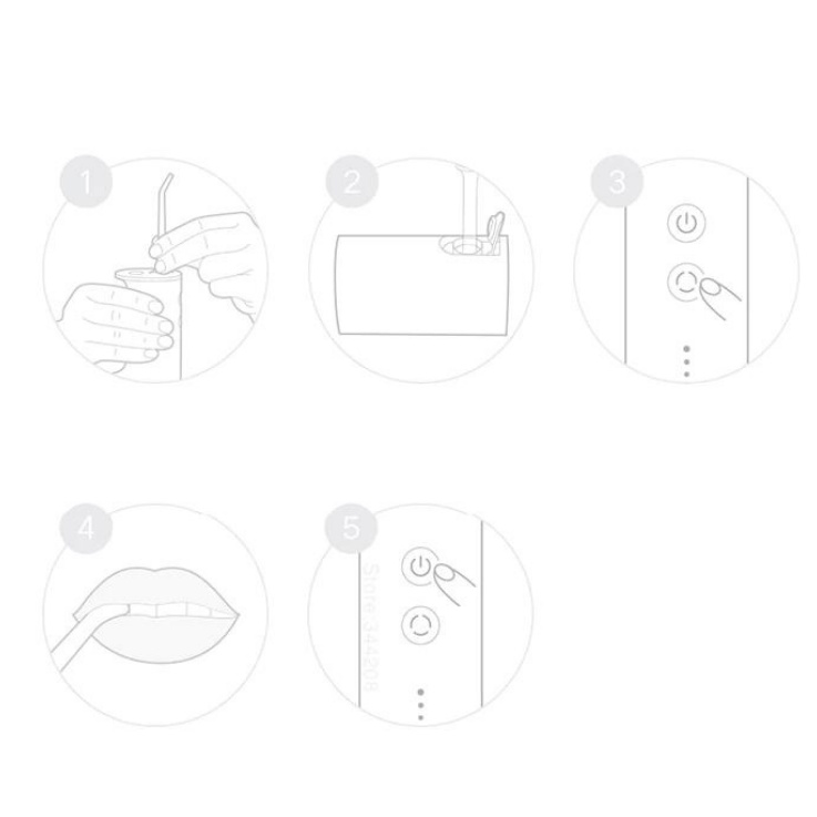 Tăm Nước Cầm Tay- Tăm Nước Vệ Sinh Răng Miệng Xiaomi, Với 4 Đầu Phun Chuyên Việt- Hàng Chính Hãng