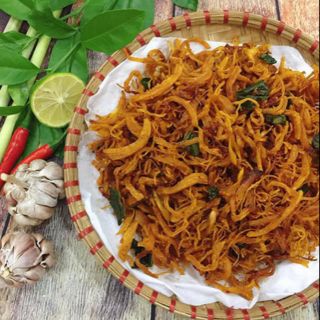 Sỉ khô gà xé cay lá chanh loại ngon