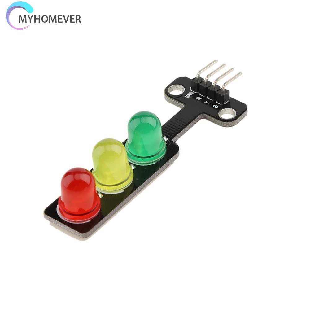 myhomever 5V Mini Traffic Light Red Yellow Green 5mm LED Display Module for Arduino
