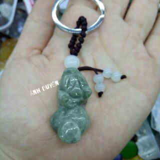 Móc khóa tỳ hưu ngọc cẩm thạch
