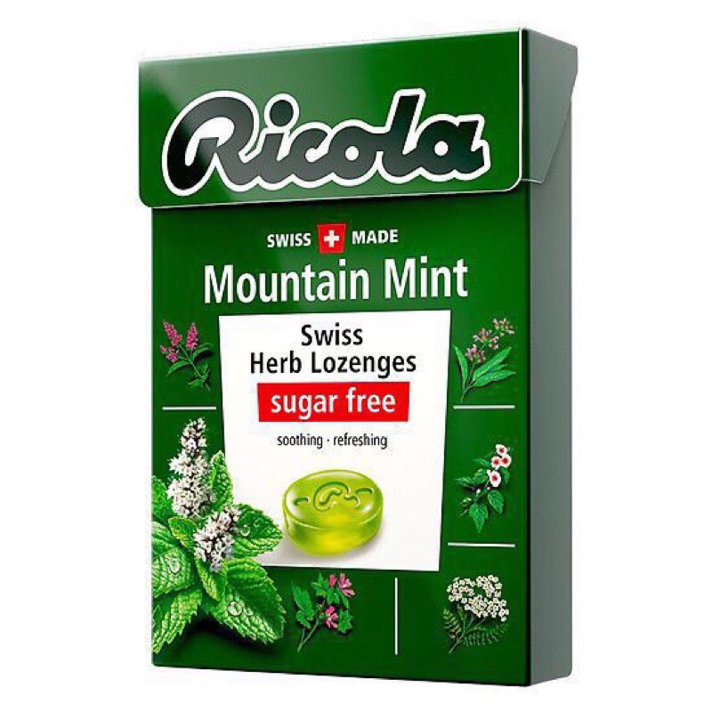 (5 Vị) Kẹo Ngậm Thảo Mộc Không Đường Ricola Thuỵ Sĩ 40g