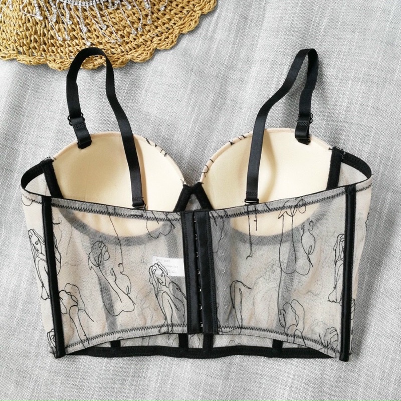 Áo croptop cúp ngực ren, Áo ren cúp ngực kiểu dáng hot girl