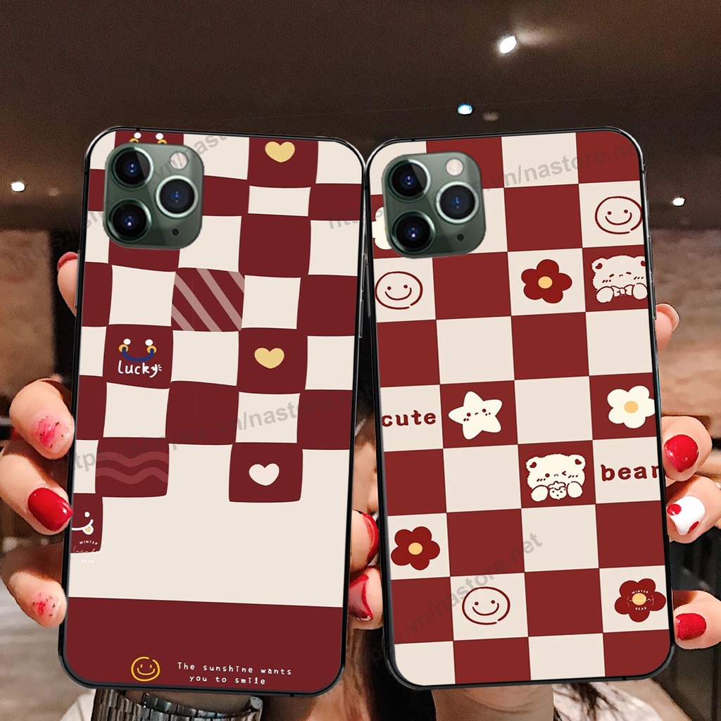 ỐP LƯNG IPHONE 11 -IPHONE 11 PRO -IPHONE 11 PRO MAX trái tim gấu trắng cute bo viền cực chuẩn
