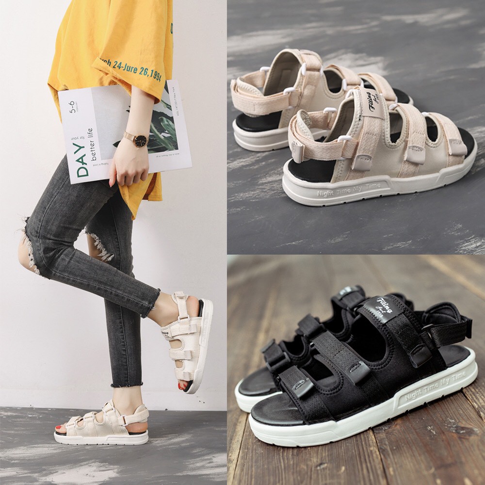 [Mã 88FASHIONSALE1 giảm 10K đơn 99K] ❗FREE SHIP TOÀN QUỐC❗ Dép Quai Hậu sandal 3 quai dán nữ thêu Hoa Cúc mẫu hót 2021