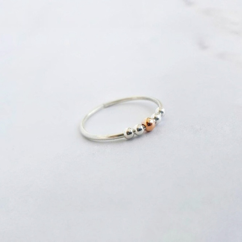 Nhẫn Xoay Mạ Đồng Giảm Căng Thẳng Cho Nam Nữ