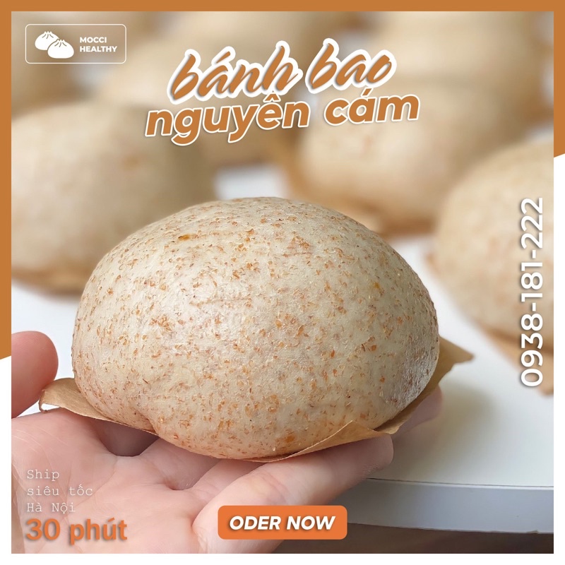 Bánh Bao Nguyên Cám Ăn Kiêng Healthy