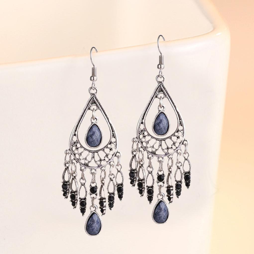 Bông Tai Dáng Dài Phối Tua Rua Phong Cách Bohemian Cổ Điển Thời Trang Cho Nữ [hxbgxb]