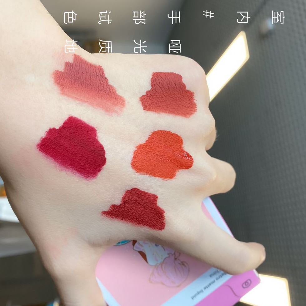 Set Son 5 Cây Muge Leen Cô Gái Meyoco Retro Matte Liquid siêu hot nội địa trung CÔ GÁI VỎ HỒNG