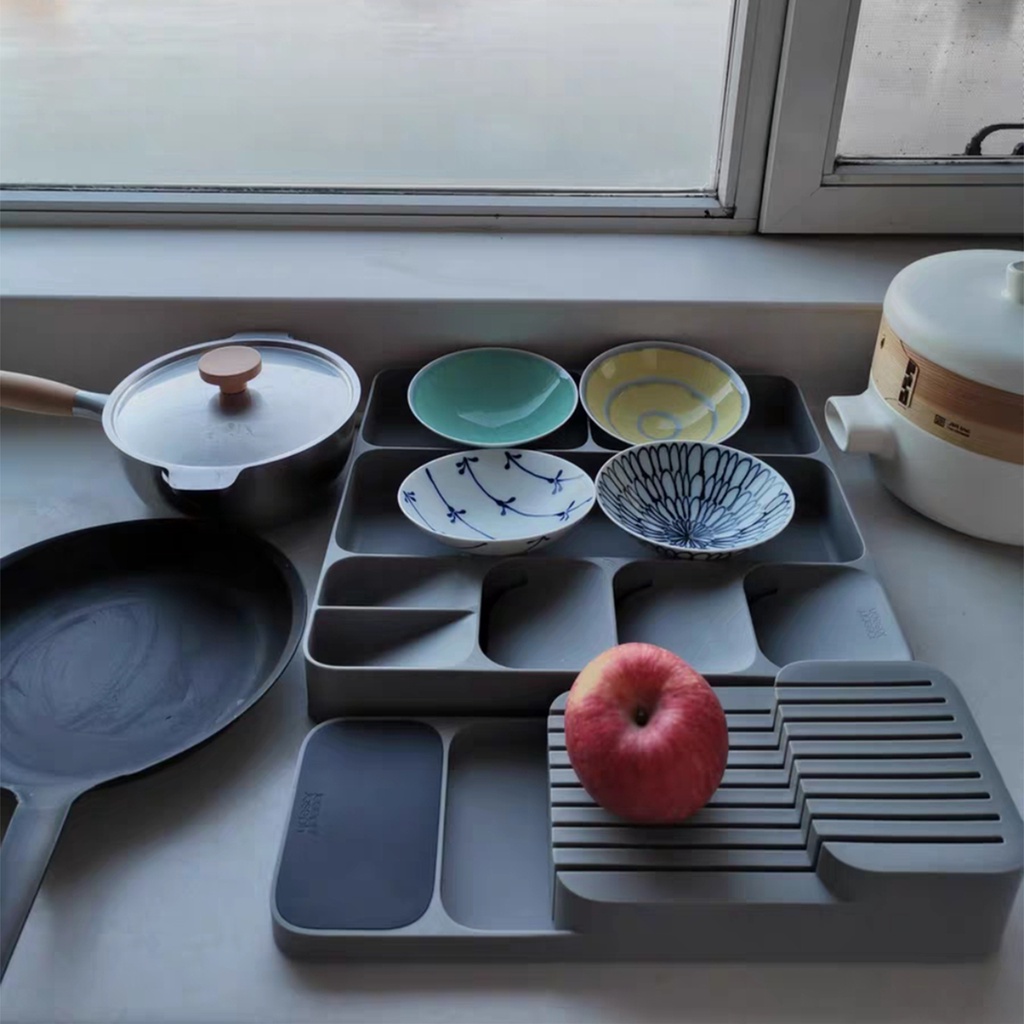 Khay cài dao 2 tầng Khay để dao kéo nhà bếp