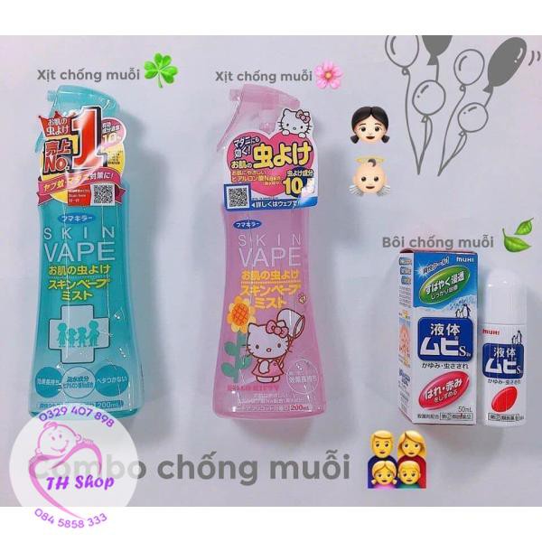 Xịt Muỗi Vape Hương Chanh/ Đào Nhật Bản 200ml