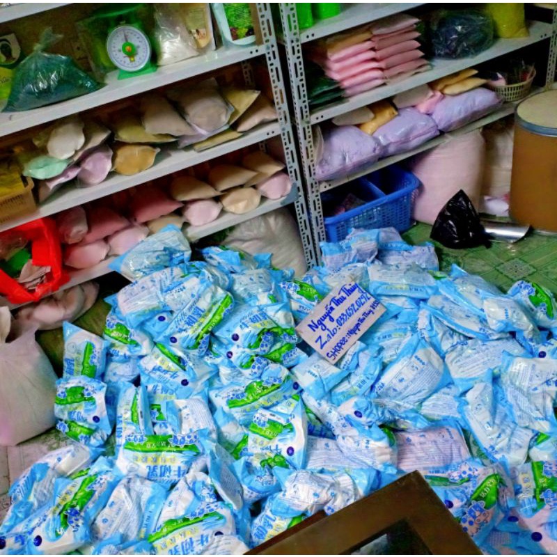 1kg mặt nạ dẻo bạc hà  handmade giảm mụn/kiềm dầu,làm dịu da