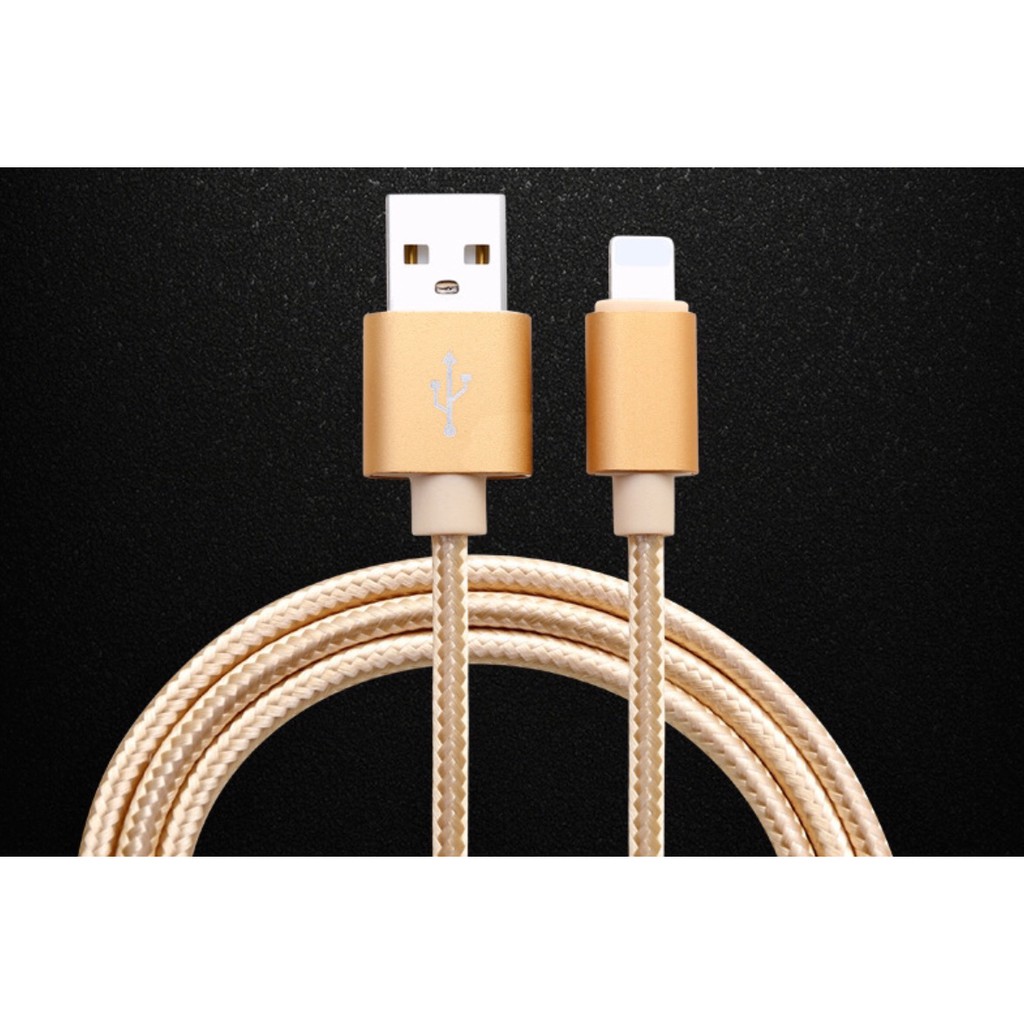 Cáp sạc bọc dù eData x2 1.2M dành cho iphone 5/6/7/8/X cao cấp