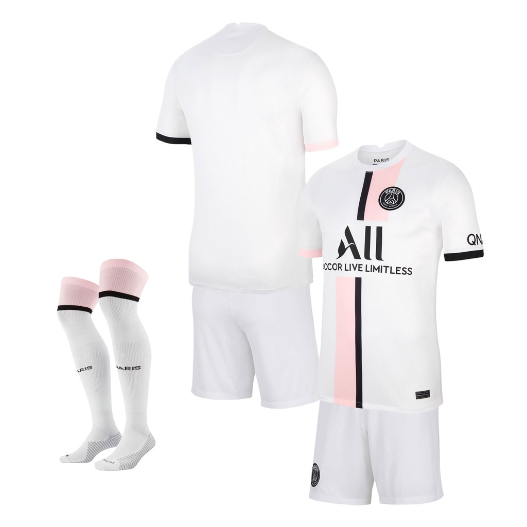 Áo đấu psg 2021-2022 Sân Khách Màu Trắng