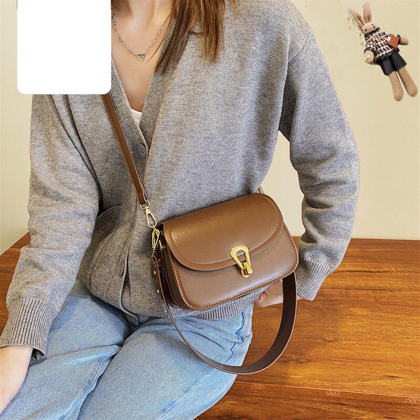 Túi đeo vai kẹp nách đeo chéo da mềm khóa giọt lệ cao cấp - Superbag668 276