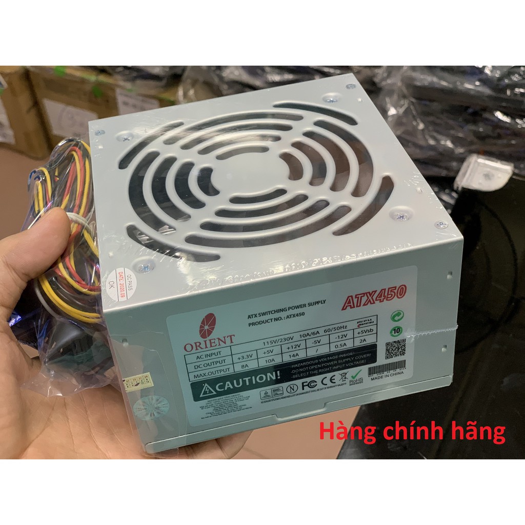 Nguồn Máy Tính Orient 450W Fan 12 Hàng Chính Hãng BH 36 Tháng