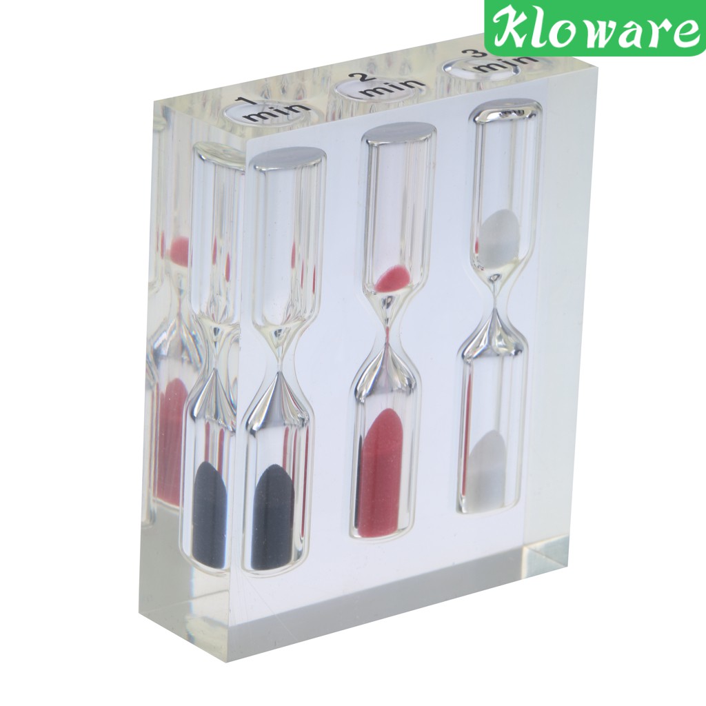 Đồng Hồ Cát Acrylic 1 + 2 + 3 Phút