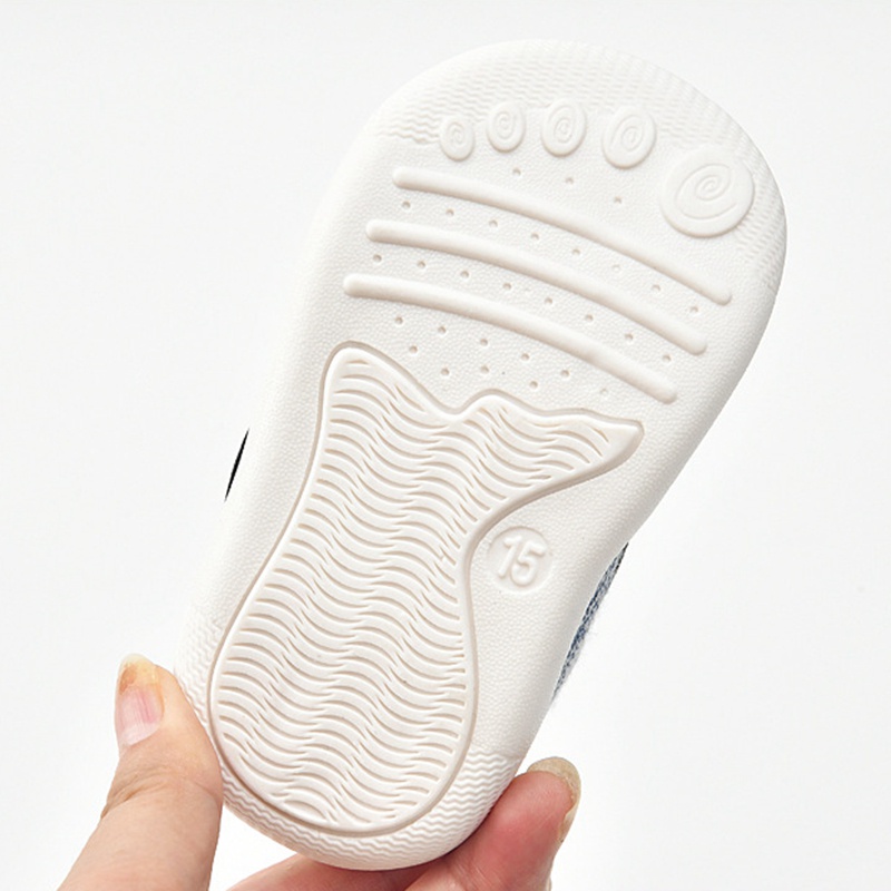 Giày Sneaker Đế Mềm Chống Trượt Thoáng Khí In Hình Gấu Hoạt Hình Dễ Thương Dành Cho Trẻ Em 0-3 Tuổi