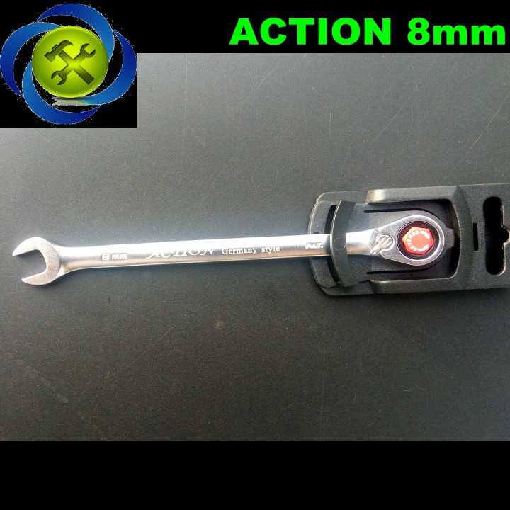 Cờ lê vòng miệng tự động Action 8mm