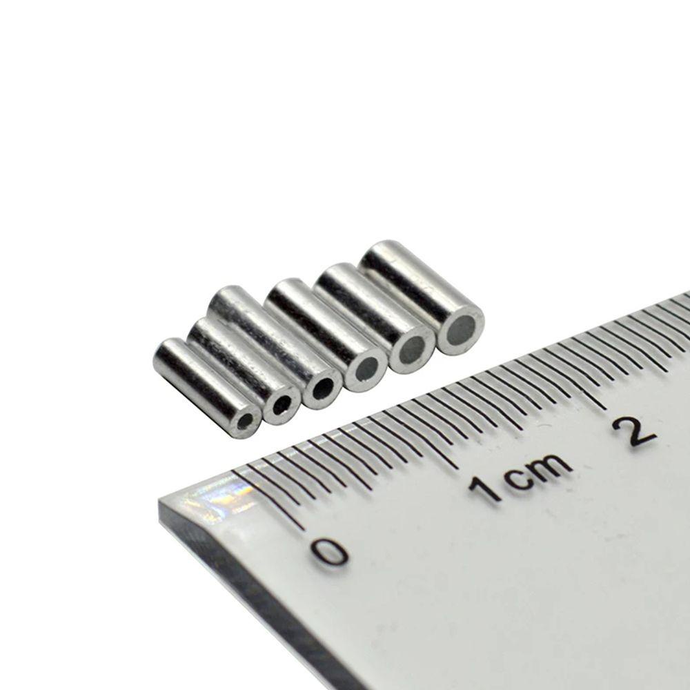 SHOUKEY Set 100 Ống Nối Dây Câu Cá Bằng Nhôm Chất Lượng Cao