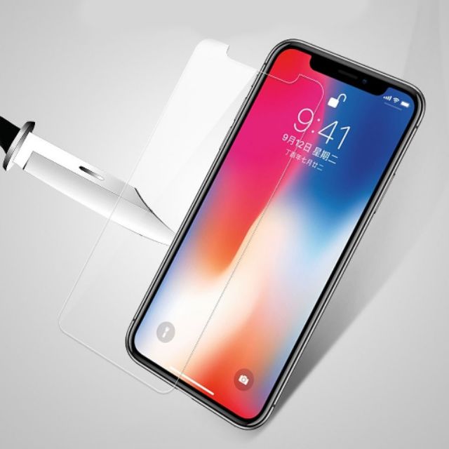 [Mã ELFLASH3 hoàn 10K xu đơn 20K] Kính cường lực iphone X /xs max 6.5 inch trong suốt không full màn