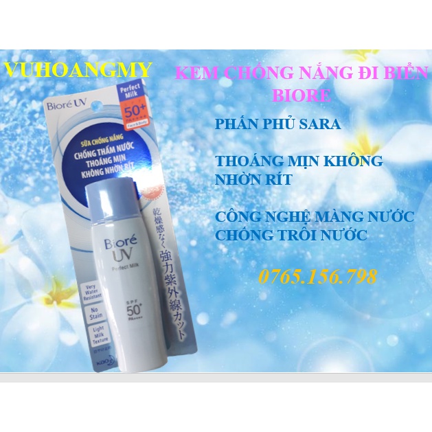 Kem chống nắng xanh đi biển biore PA++++, SPF50 | BigBuy360 - bigbuy360.vn