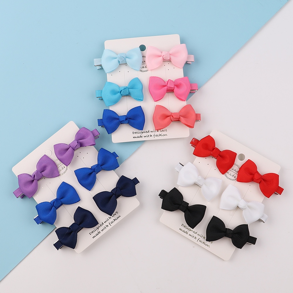 Set 6 kẹp tóc KIDSBOWS hình nơ dễ thương dành cho bé gái