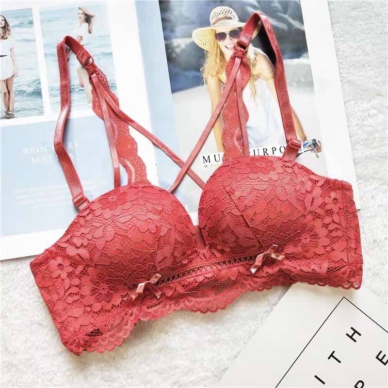 Áo lót ren mút bàn tay đệm vừa 2,5cm nâng đẩy ngực tự nhiên LABRA