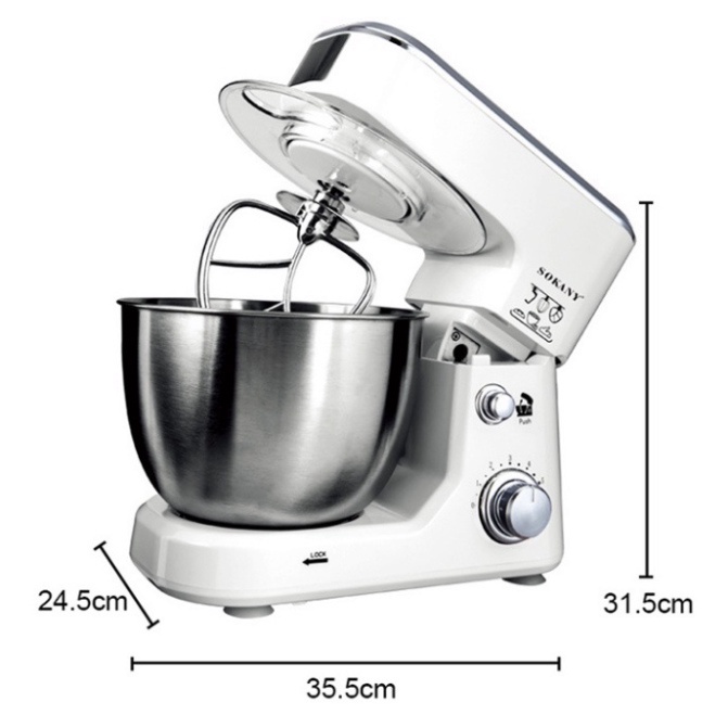 Máy đánh trứng, Máy trộn bột làm bánh, đánh kem SOKANY SC-209 800W [BH 12 Tháng]