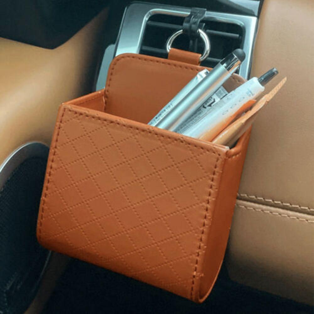 MYRONGVN Túi Da PU Đựng Vật Dụng Tiện Lợi Trên Xe Ô Tô Ốp
