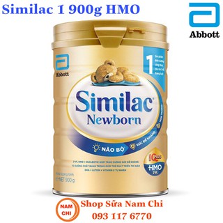 Sữa Bột Công Thức Abbott Similac 1 900g - Bổ Sung HMO (Mẫu Mới)