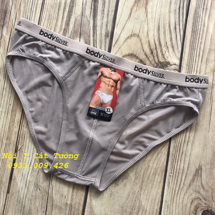 Quần lót nam vải lưới body sliver thoáng mát( giao màu ngẫu nhiên)