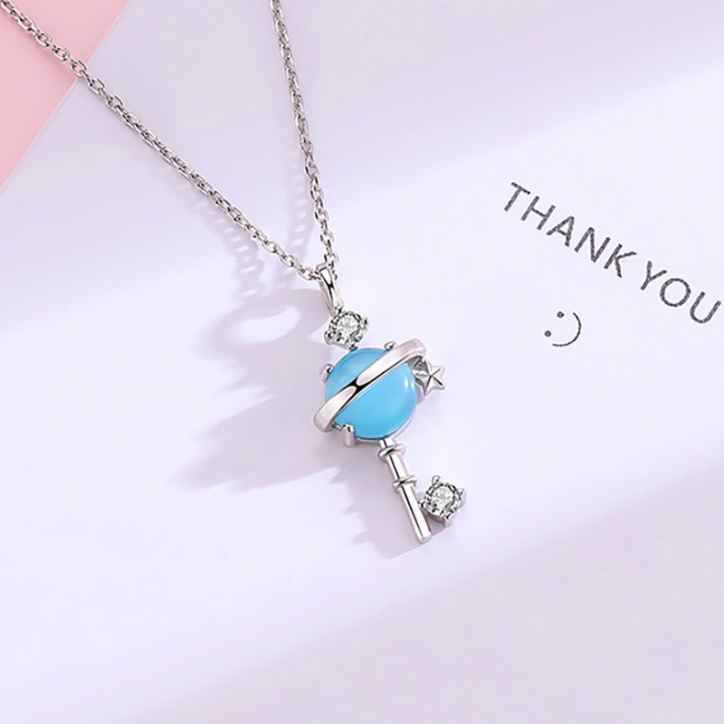 Dây chuyền đính đá DC05 100% titan nguyên chất cho cô nàng thanh lịch