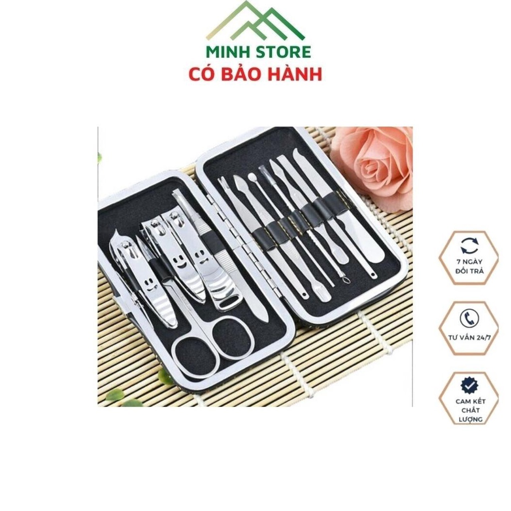 Bộ Dụng Cụ Bấm Móng 12 Món inox Cao Cấp