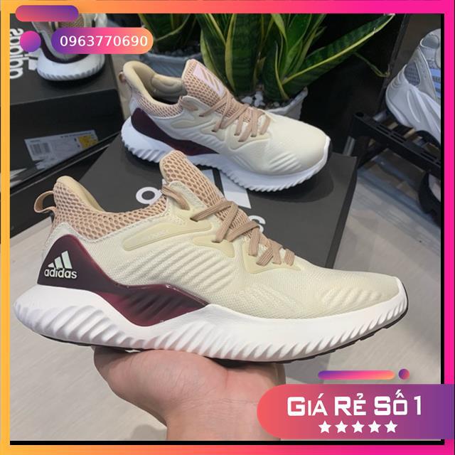 Giày Adidas Alpha Bouce Trắng Sữa Nữ - dindinymb