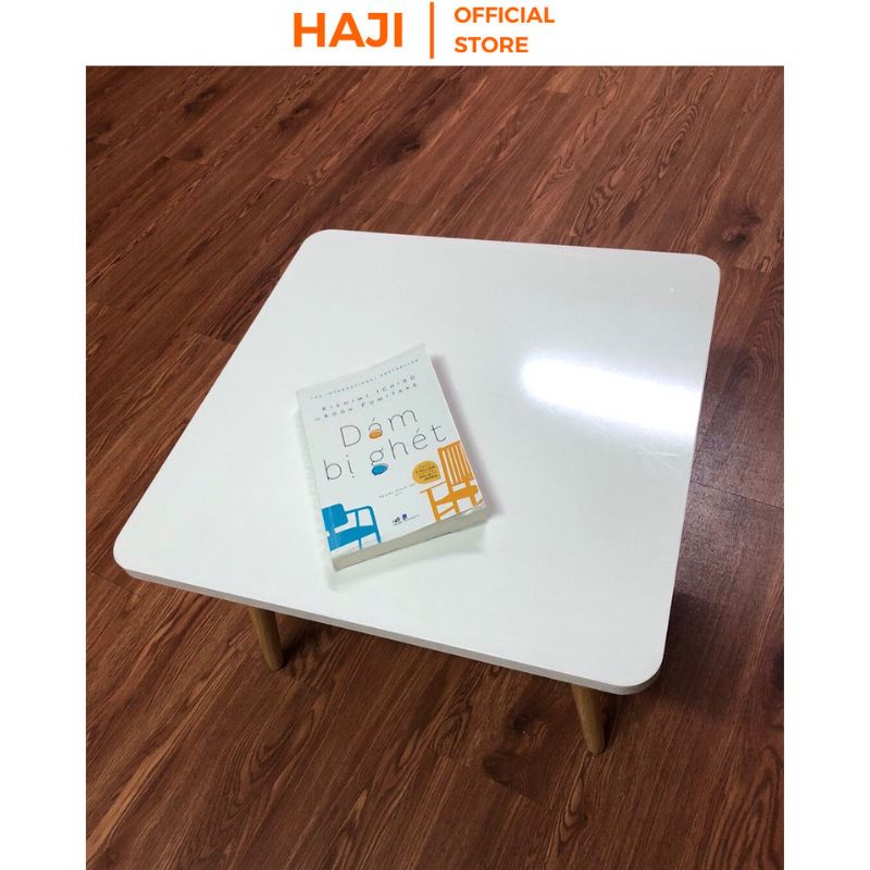 Bàn trà ngồi bệt hình vuông cạnh bo tròn tinh tế thương hiệu HAJI A75