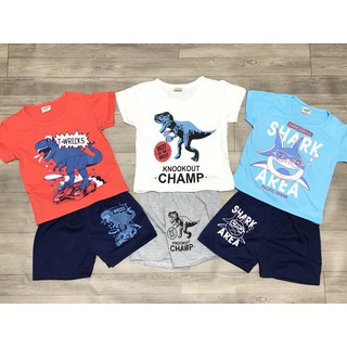 Bộ thun đùi in hoạ tiết bé trai (10-24kg)