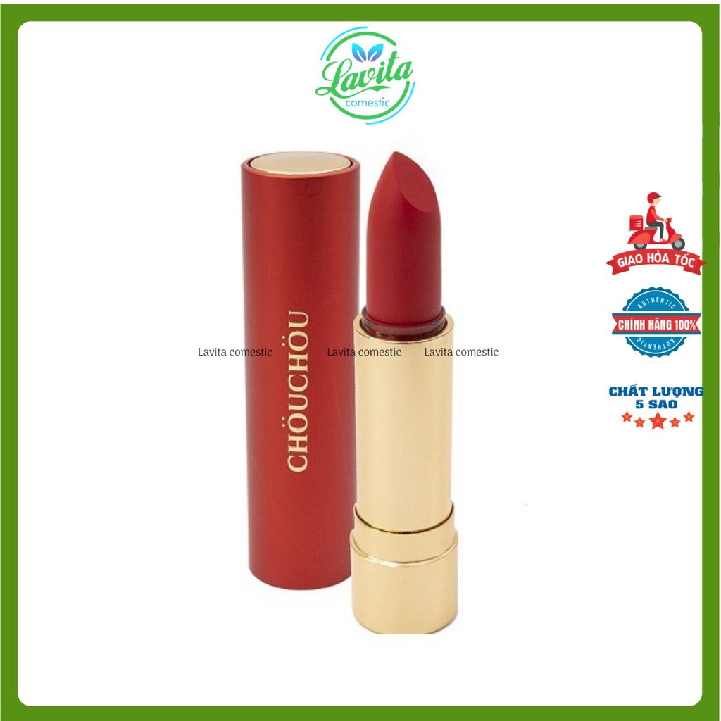 Son Thỏi Chou Chou vỏ đỏ Signature Premier Matt Rouge Red Limited Edition