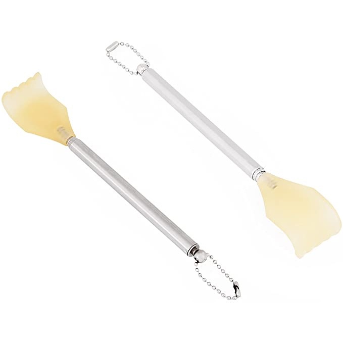 [Hàng mới về] Cây Gãi Lưng Bằng Thép Không Gỉ Có Thể Điều Chỉnh Thoải Mái Tiện Lợi