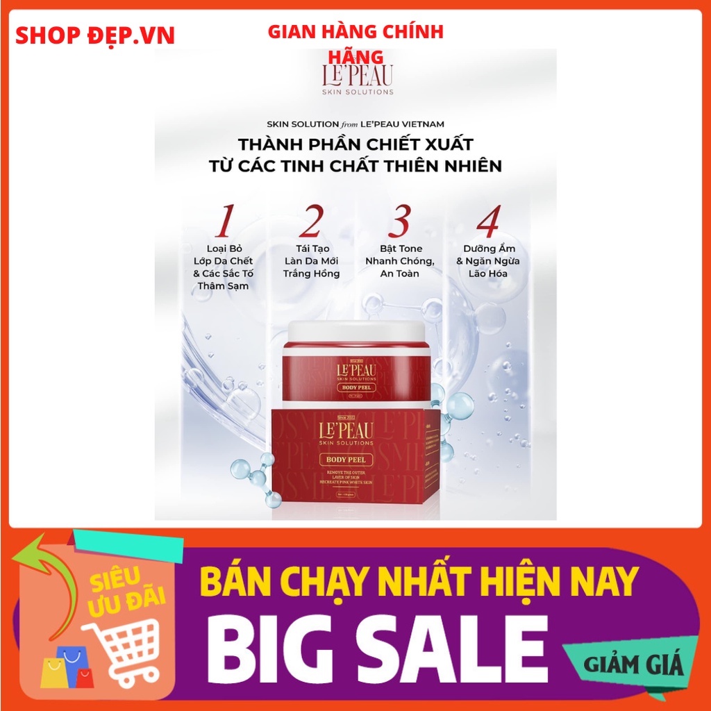 { CHÍNH HÃNG } Peel nách retinol, peel da body trắng da mờ thâm sau 7 ngày SIÊU HOT nhà LEPEAU hiệu quả rõ rệt