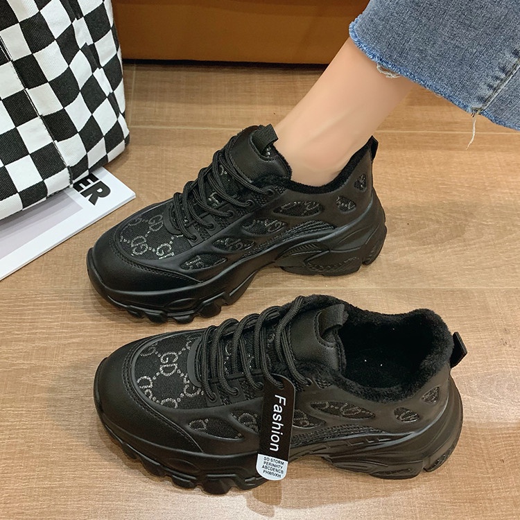 Giày Sneaker Nữ| Giày độn đế 6cm cá tinh hot 2021